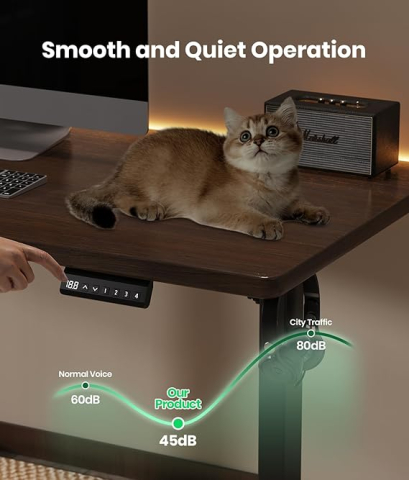 Cadru Birou Reglabil Electric Serby®, 2 Motoare, Reglabil Pe Inaltime 71-180 cm, Sarcina Maxima 150 kg, Functie De Control Memorie Si Afisaj Digital, Anti-Coliziune, Incarcare Type-C, Negru [1]