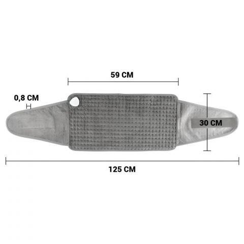 Centura electrica SERBY®, incalzire rapida pentru abdomen, spate, gat, umeri, picioare, 9 niveluri de caldura, 4 setari de timp, lavabila, oprire automata [9]