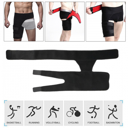 Centura sustinere sold SERBY®, protectie pentru muschii inghinali, material neopren, neagra [3]