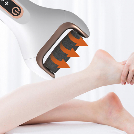 Pila electrica pentru talpi si calcaie SERBY, fara fir, reincarcabila, curatarea talpilor si calcailor, alba [1]