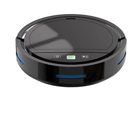 Casa Si Bricolaj - Robot de aspirare negru, Aspirator si mop, WI-FI, controlabil prin aplicatie, 3 harti de mapare, temporizator incorporat, recunoastere automata a camerei, recipient praf 350ml, 21W, 2500PA