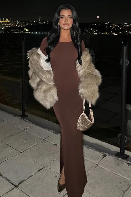 Rochie cambrata cu maneci lungi [3]