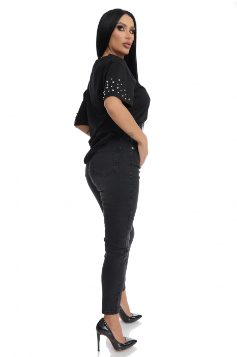 Blugi skinny cu talie inalta [2]