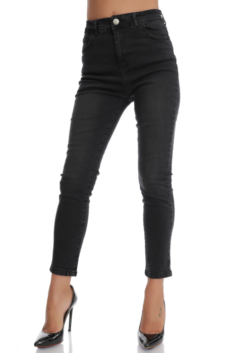 Blugi skinny cu talie inalta [3]