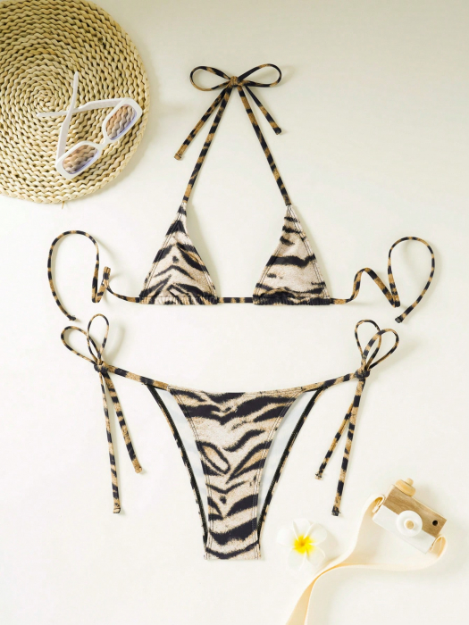 Costum de baie animal print, cu 2 piese [3]
