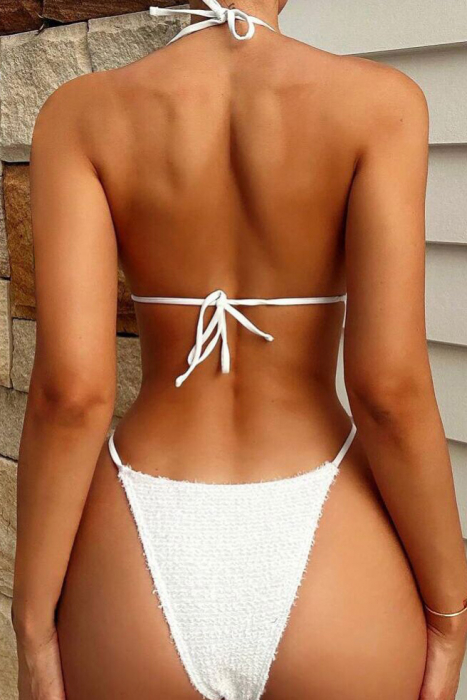 Costum de baie din 2 piese, alb [2]