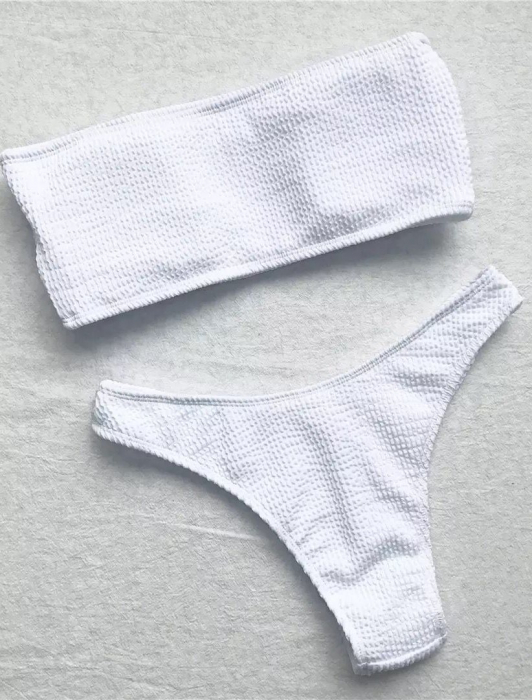 Costum de baie din 2 piese, galben [8]