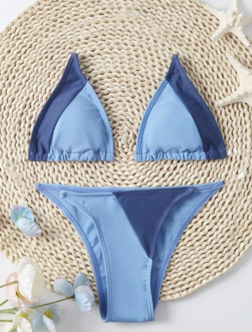 Costum de baie din 2 piese, albastru [2]