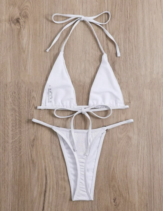 Costum de baie argintiu din 2 piese [4]