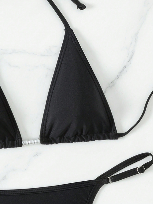 Costum de baie din 2 piese, cu accesorii perla [4]