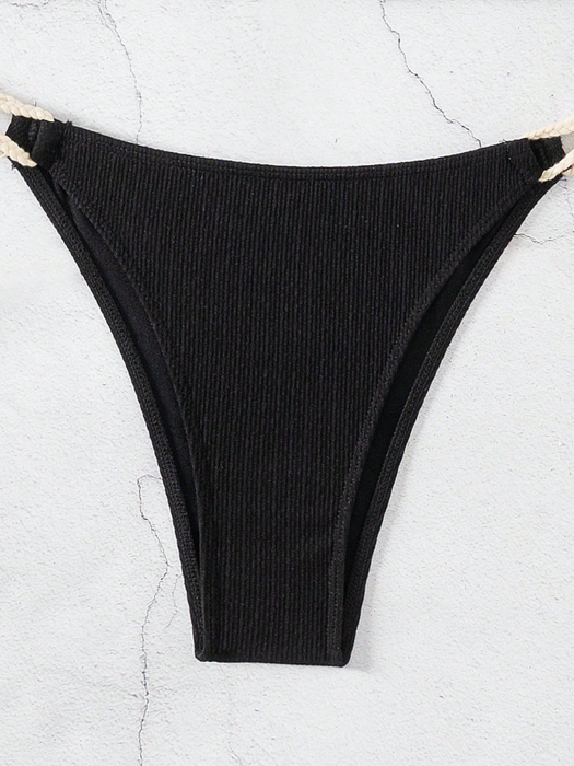 Costum de baie din 2 piese, cu bretele impletite [6]