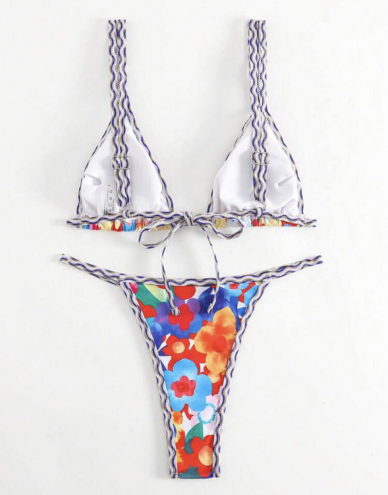 Costum de baie din 2 piese, cu imprimeu [2]