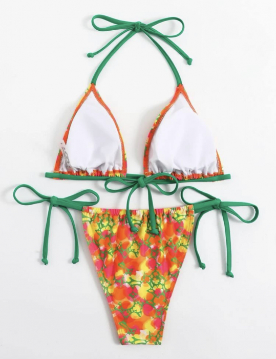 Costum de baie din 2 piese, cu imprimeu [4]