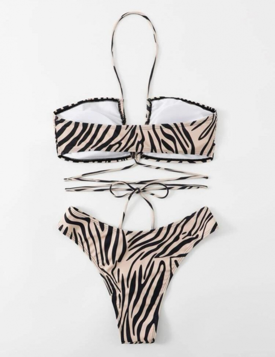 Costum de baie din 2 piese, cu imprimeu [2]