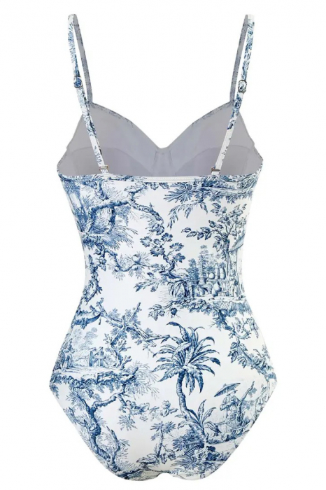 Costum de baie din 2 piese, cu imprimeu [4]