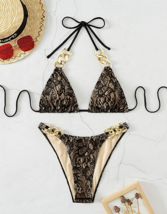 Costum de baie din 2 piese, cu imprimeu [4]