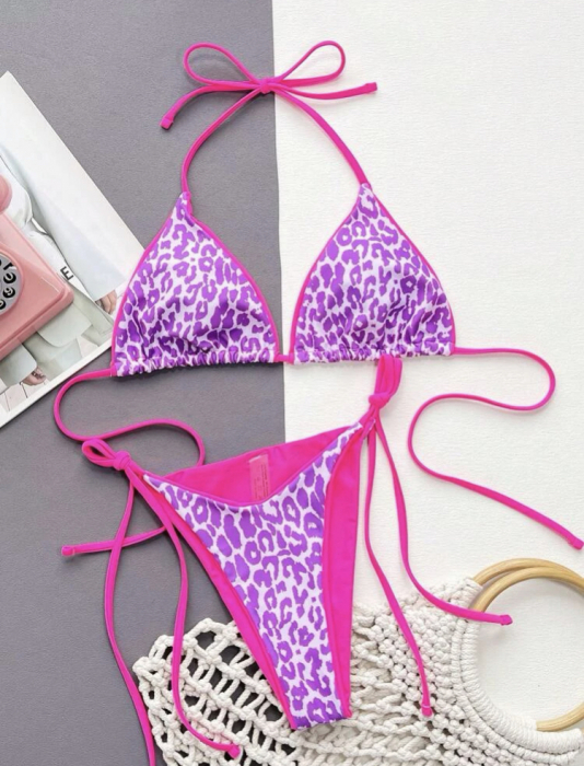 Costum de baie din 2 piese, cu imprimeu [3]