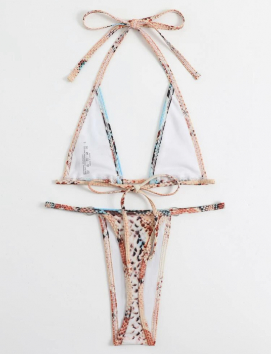 Costum de baie din 2 piese, cu imprimeu [4]