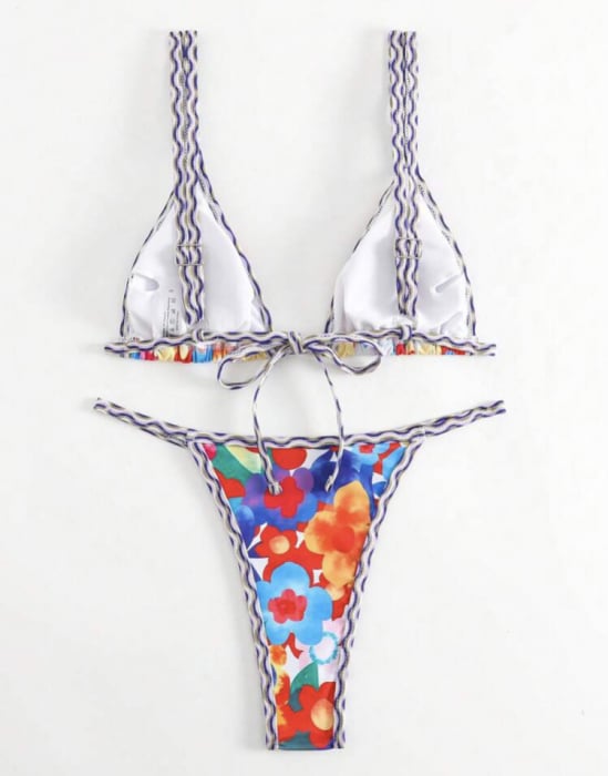 Costum de baie din 2 piese, cu imprimeu [2]