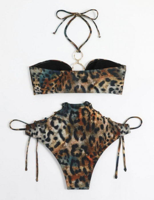 Costum de baie din 2 piese, cu imprimeu [3]