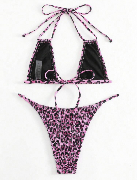 Costum de baie din 2 piese, cu imprimeu [3]