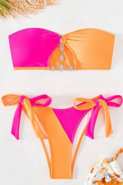 Costum de baie din 2 piese, cu imprimeu [4]