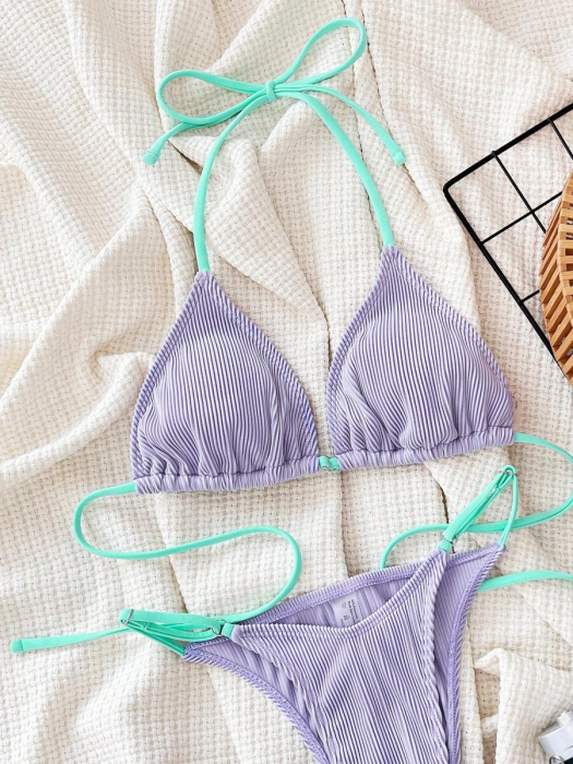 Costum de baie din 2 piese, cu imprimeu [3]