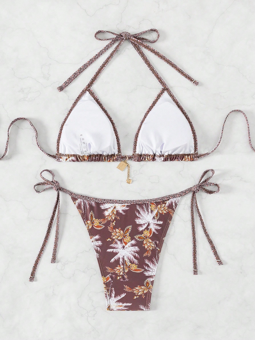 Costum de baie din 2 piese, cu imprimeu floral [2]