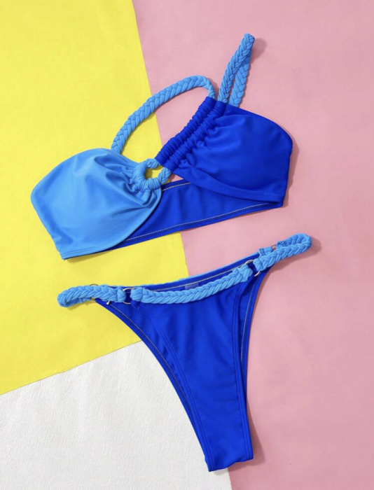 Costum de baie din 2 piese, albastru [2]