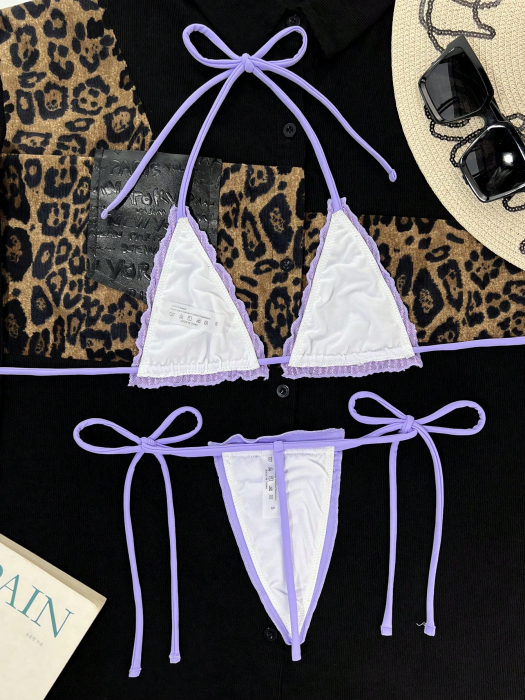 Costum de baie din 2 piese, cu paiete [2]