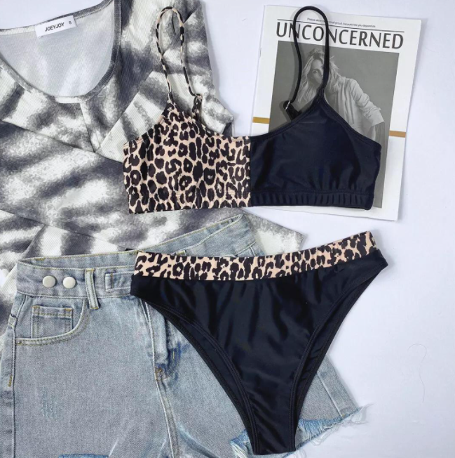 Costum de baie din 2 piese, cu talie inalta [4]