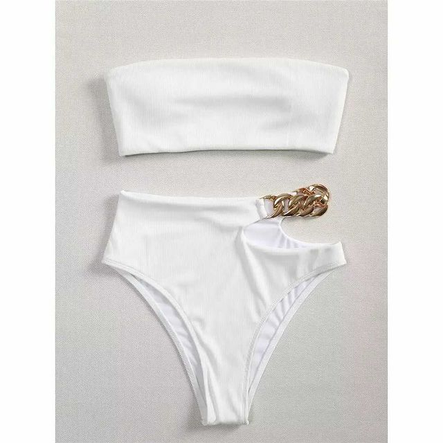 Costum de baie din 2 piese, cu talie inalta [2]