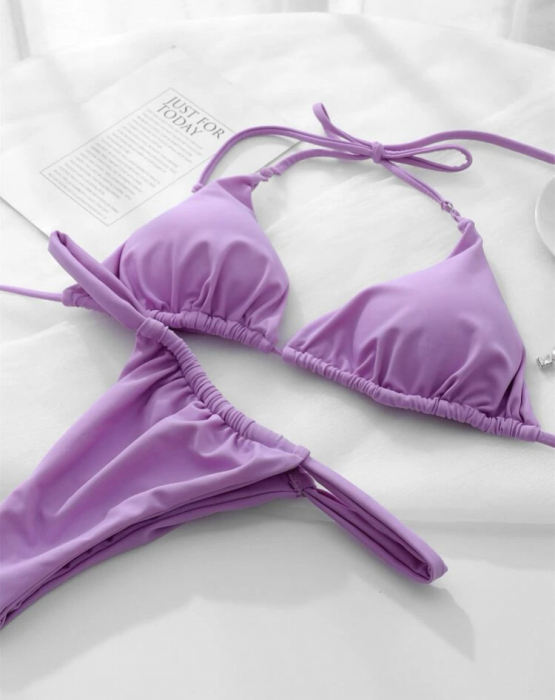 Costum de baie din 2 piese, lila [2]
