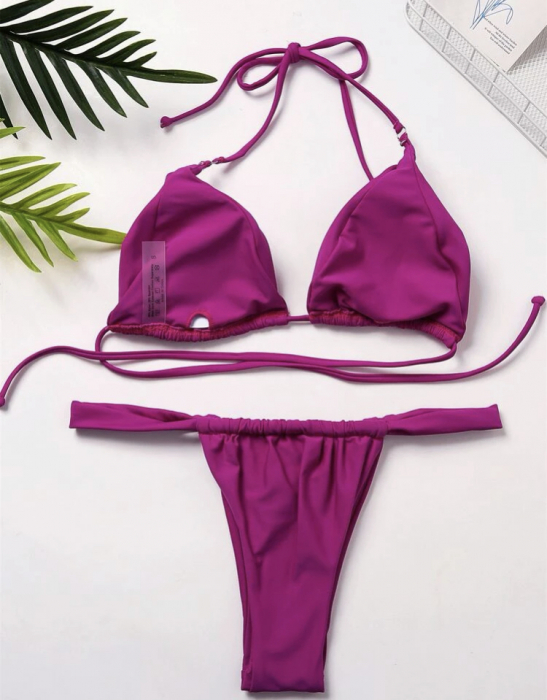 Costum de baie din 2 piese, mov [3]