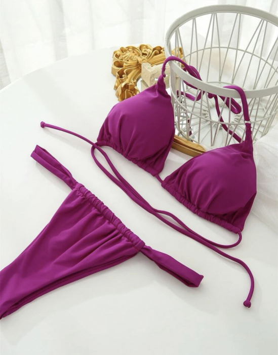 Costum de baie din 2 piese, mov [2]