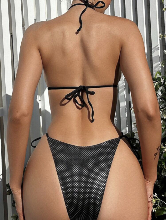 Costum de baie din 2 piese, negru [2]