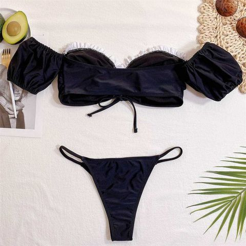 Costum de baie din 2 piese, negru [2]