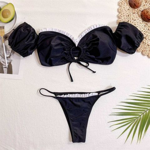 Costum de baie din 2 piese, negru [3]