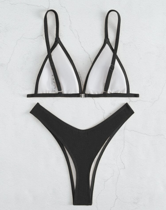 Costum de baie din 2 piese, negru [2]