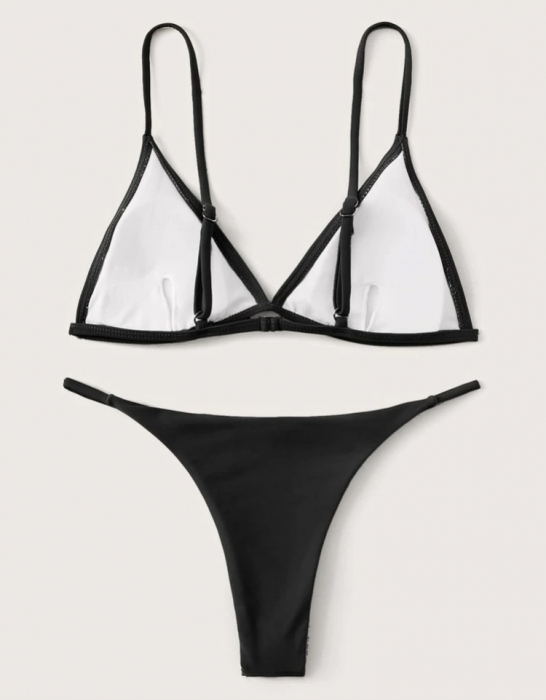 Costum de baie din 2 piese, negru [2]