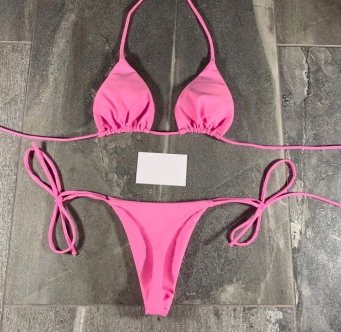 Costum de baie din 2 piese, roz [4]