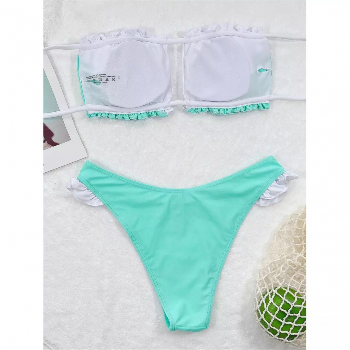 Costum de baie din 2 piese, turcoaz [2]