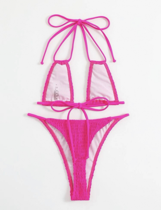 Costum de baie din 2 piese, uni [2]