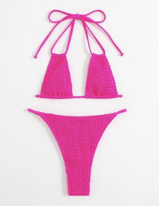 Costum de baie din 2 piese, uni [3]