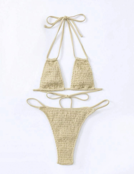 Costum de baie din 2 piese, uni [3]