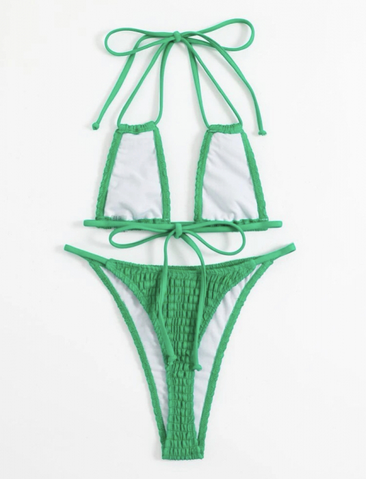 Costum de baie din 2 piese, uni [2]