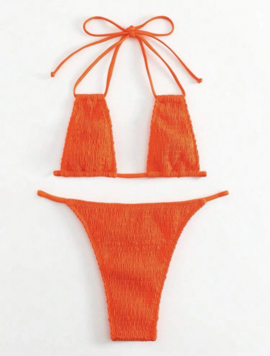 Costum de baie din 2 piese, uni [3]