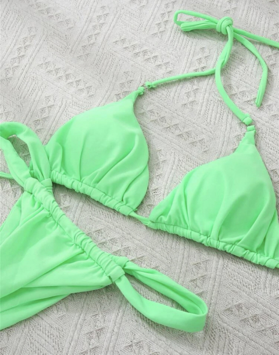 Costum de baie din 2 piese, verde [2]