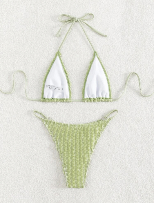 Costum de baie din 2 piese, verde [4]
