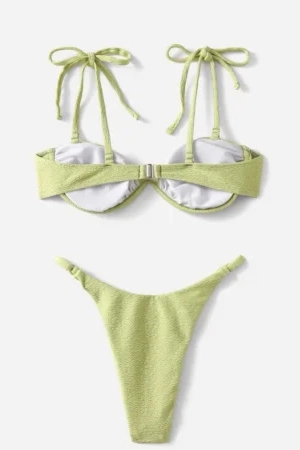 Costum de baie din 2 piese, verde [2]